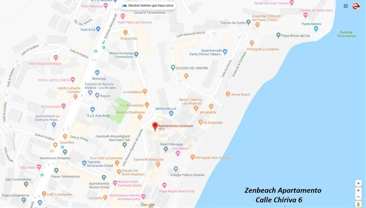Zenbeach 1A playa carihuela Torremolinos 0*,  Spanje